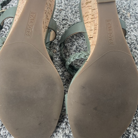 Talbots SUMMER SAGE ROYCE BRAID WEDGE SHOE 5.5 cork heel like new! Worn inside. - Picture 8 of 8